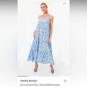 Tuckernuck St. Lucia Sea Glass Tiered Midi NWOT